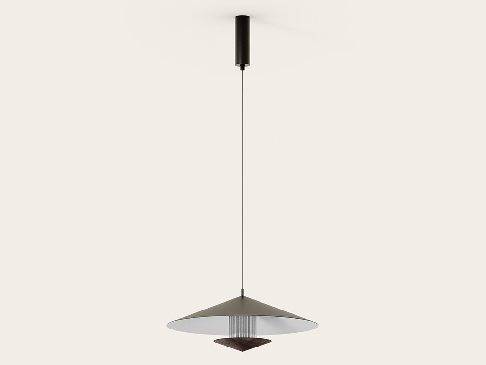 lámpara de techo Gehit de metal negro u oro mate de Aromas del campo