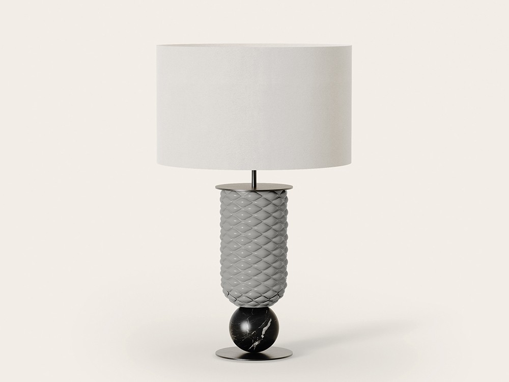 pie de lámpara de sobremesa Olas en silver moon de Aromas del campo