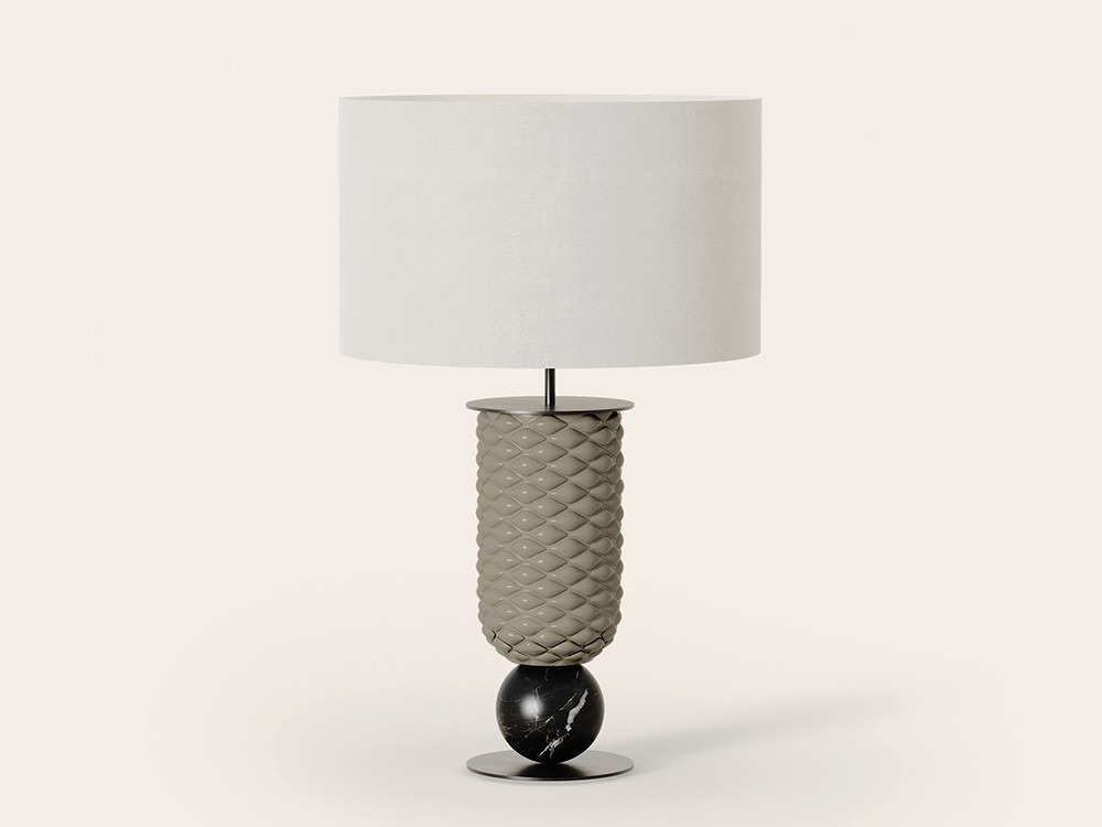 pie de lámpara de sobremesa Olas en topo de Aromas del campo