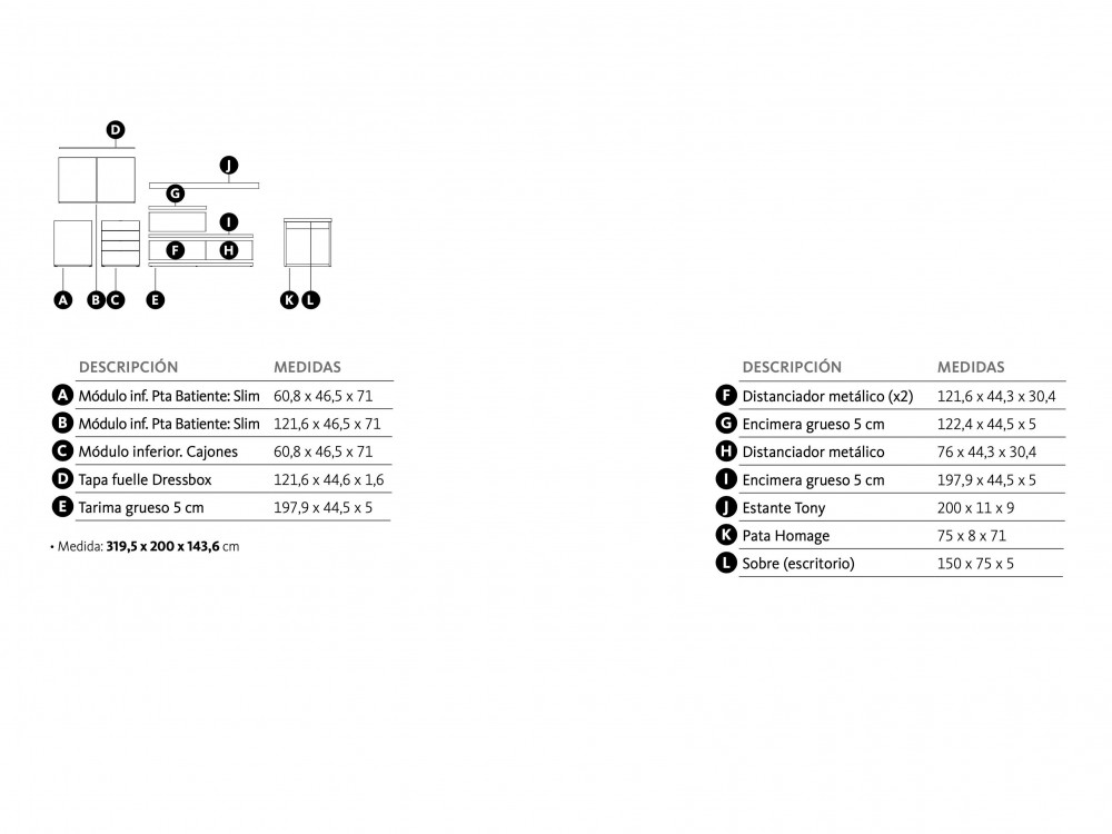 Espacio de trabajo Dressbox Lagrama
