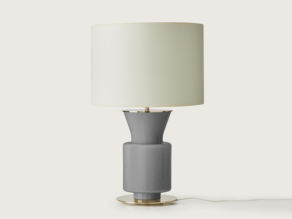 pie de lámpara de cristal pintado a mano en color cyber Ponn de Aromas