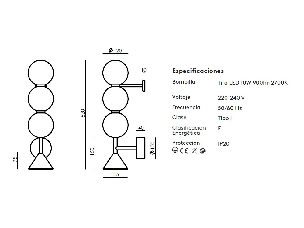 Medidas Soko S de Aromas