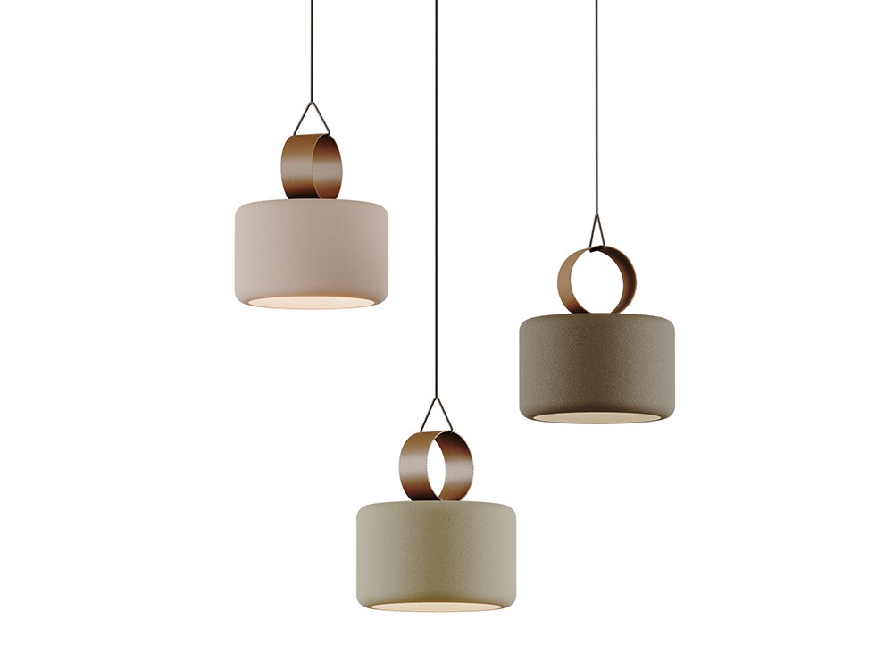 Lámpara colgante portátil Cora O de Aromas