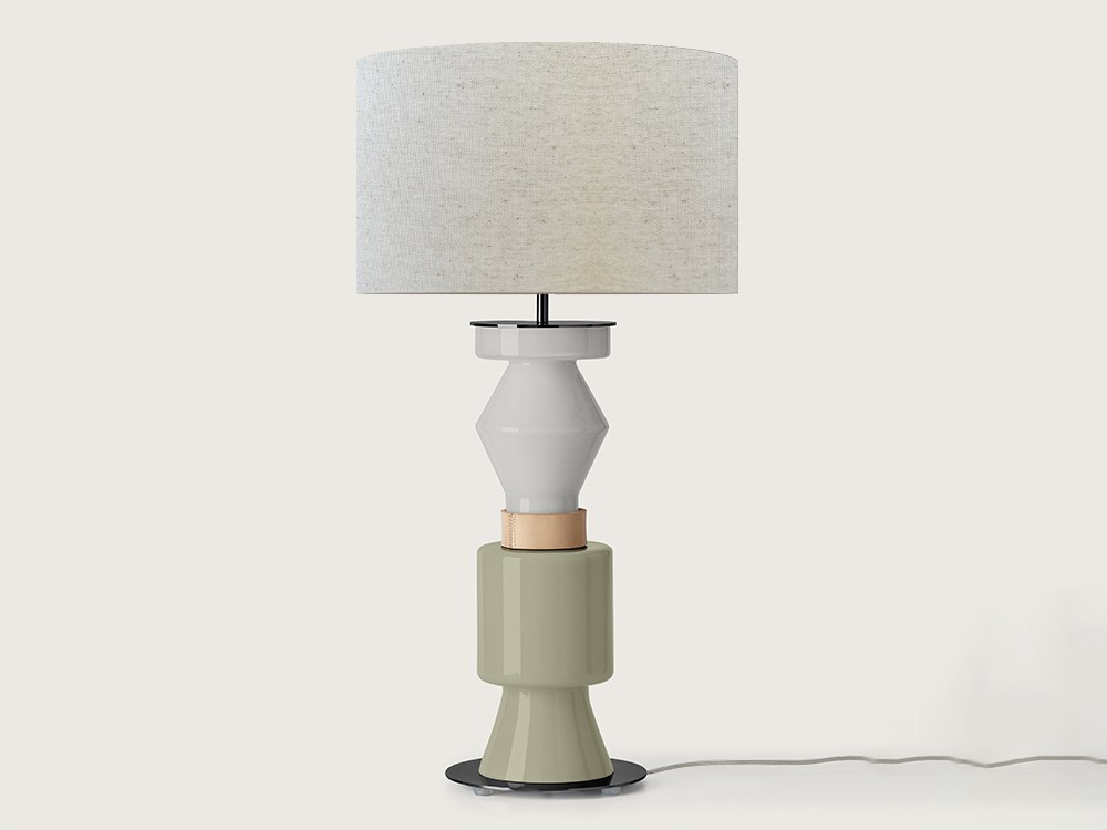 Decide qué pantalla quieres para tu lámpara Kitta Ponn: algodón o lino de Aromas