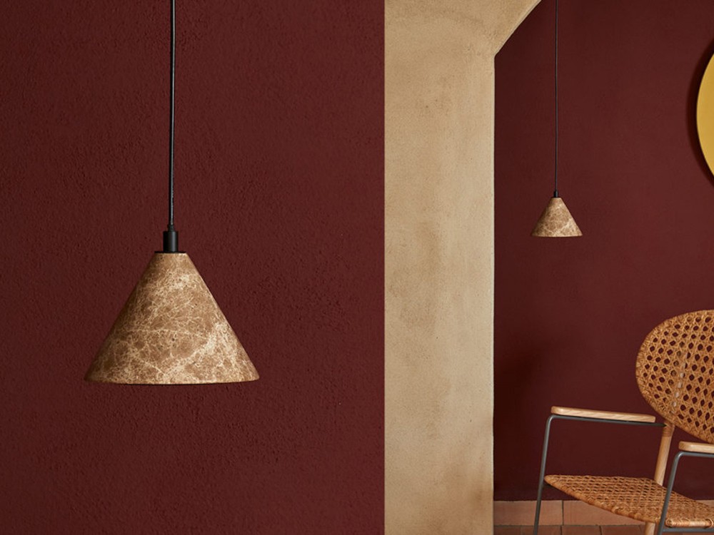 Mármol finlandés para la tulipa de Iconic, lámpara de techo de Aromas