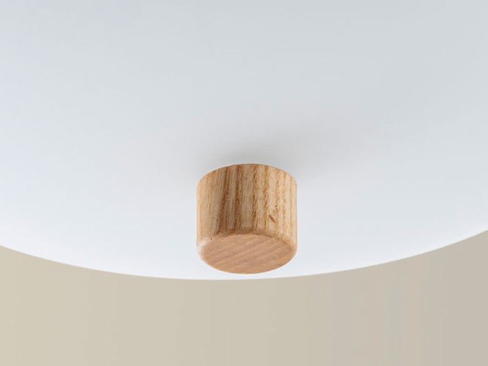 detalle de la lámpara de techo de leds C4 Ilargi