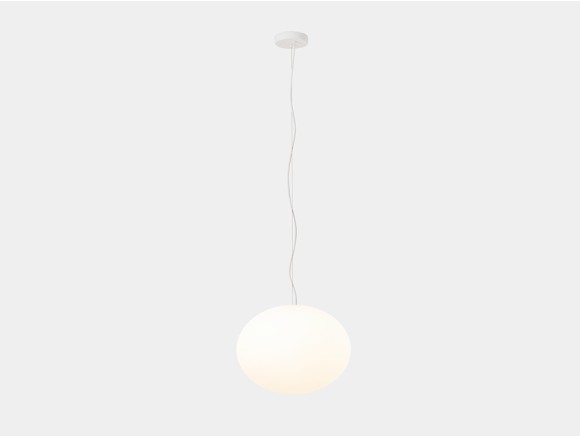 Lámpara de techo Nimes con pantalla de cristal opal de leds c4