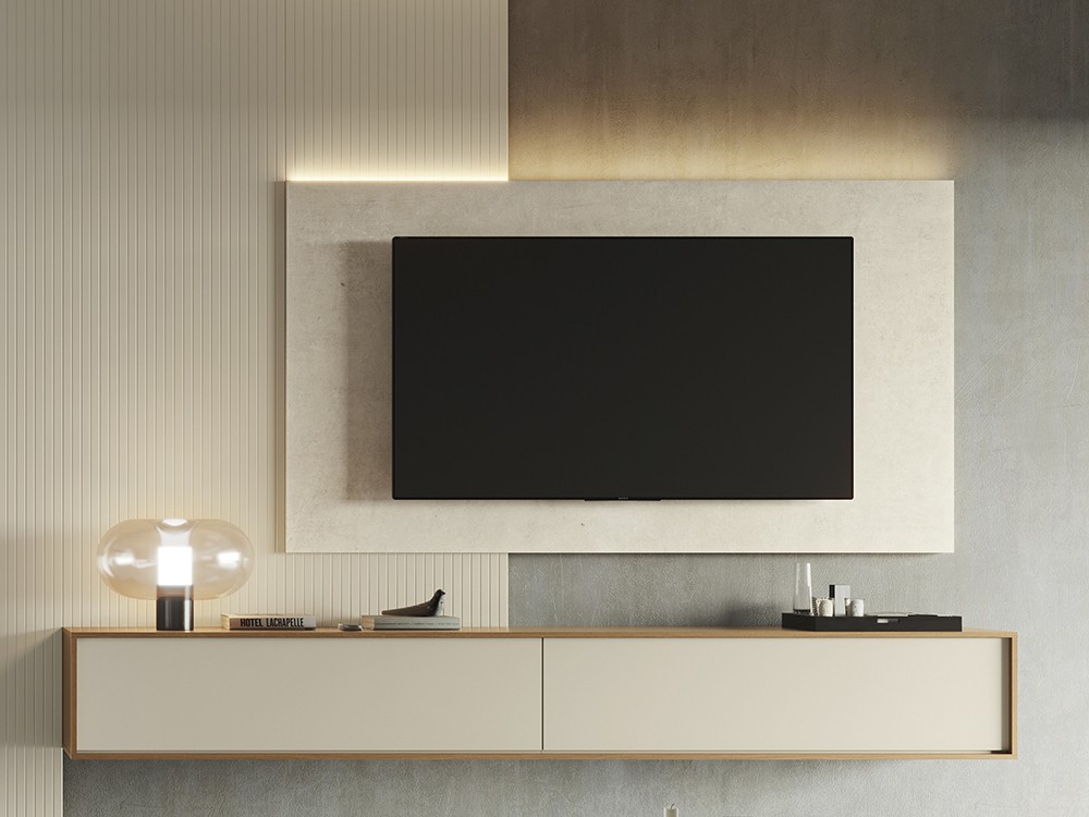 Composición en chapa de madera  y lacas mate de García Sabaté de la colección zoom 501