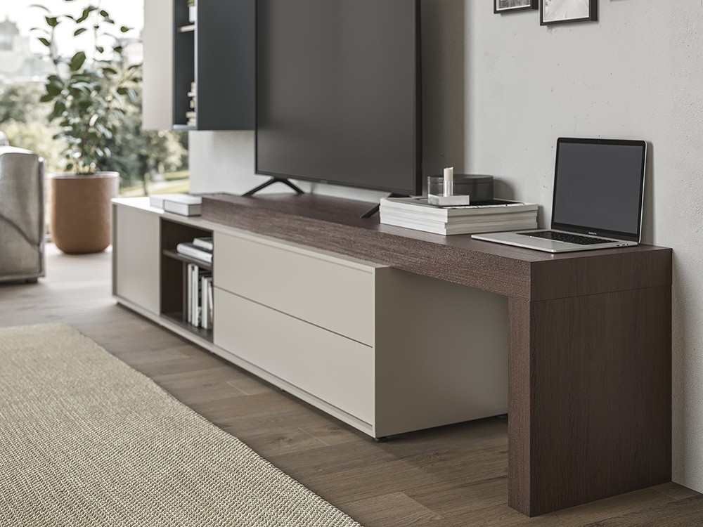 Con módulo con espacio para home office en la composición 509 de la colección Zoom de García Sabaté