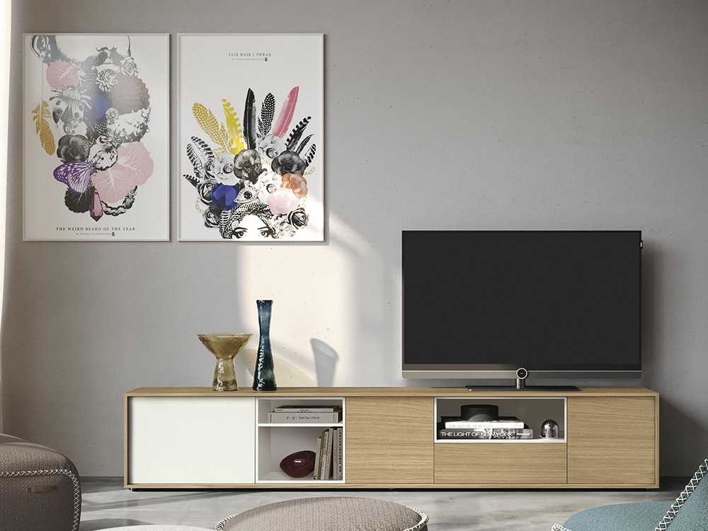 Mueble para televisión de la colección Zoom 601 de García Sabaté