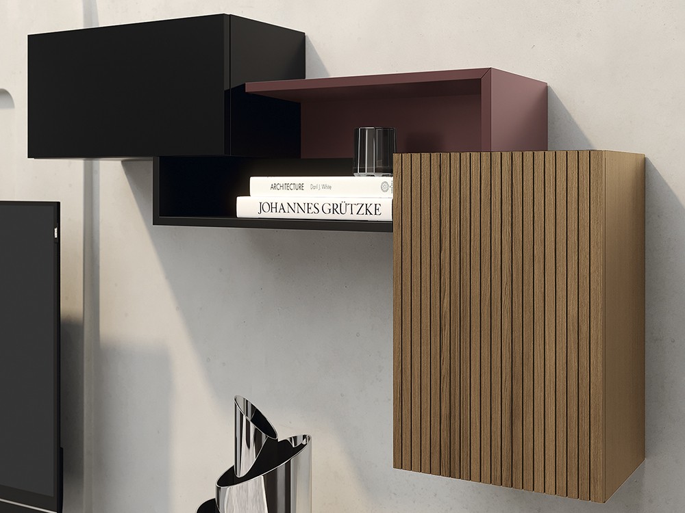 Detalle de los módulos altos de la composición Replay 004 de García Sabaté