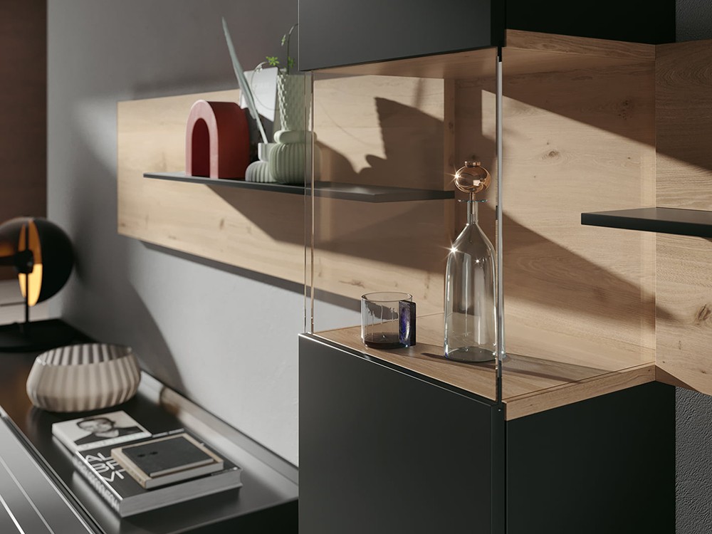 Detalle de la vitrina de la composición 003 de la colección Replay de García Sabaté