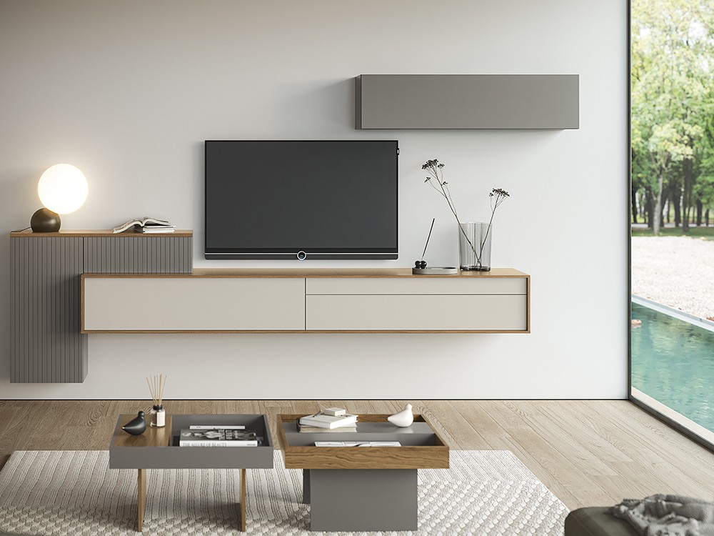 Combina la chapa natural y la laca mate en la colección Kubo de García Sabaté