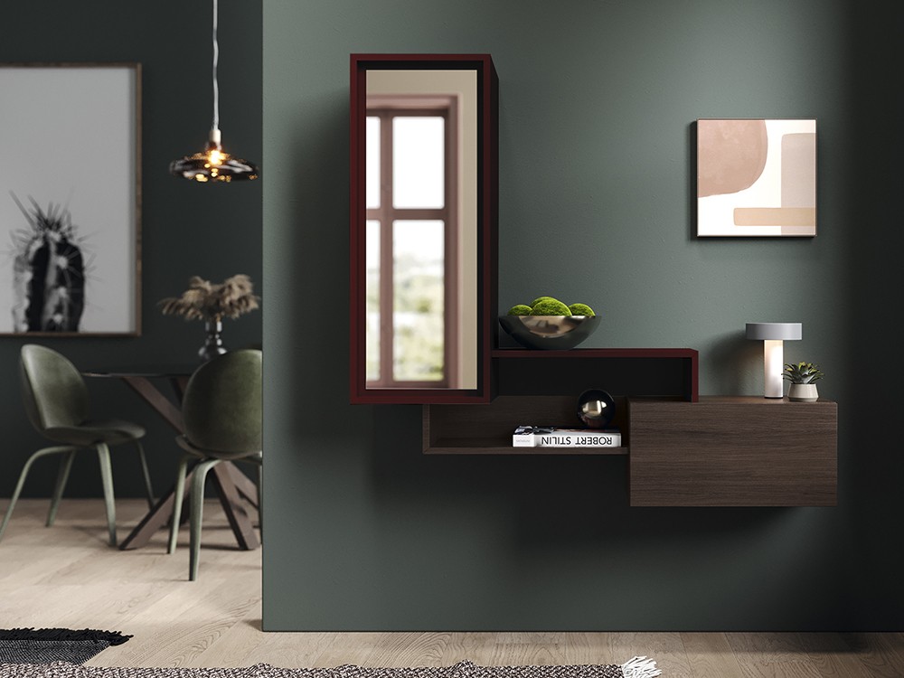 Composición replay 301 de García Sabaté en acabado burdeos.