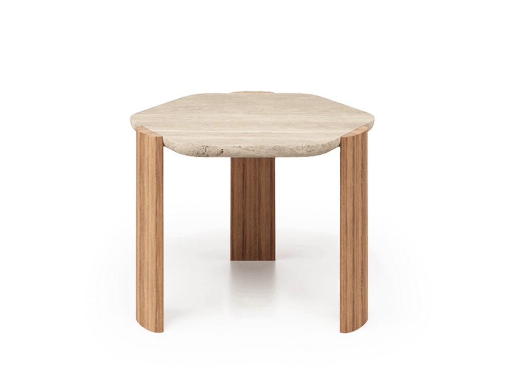 Mesa auxiliar en Travertino de Unika Living