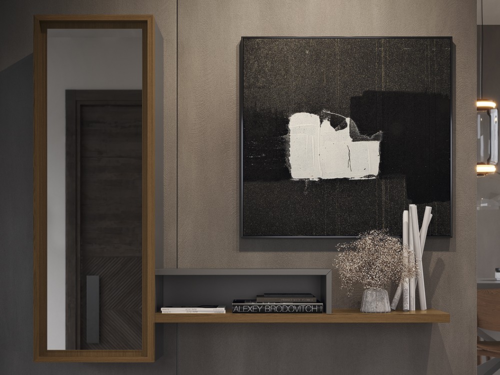 Combina la chapa natural de madera y la laca mate de la colección Replay de García Sabaté