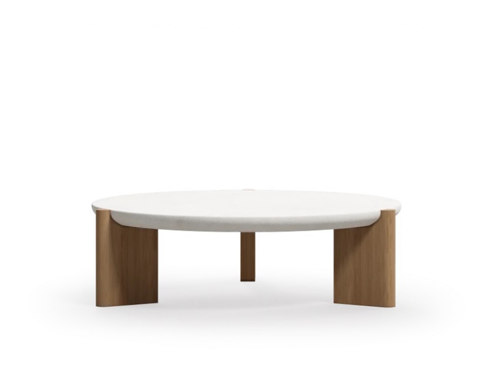 Mesa de centro Nora de Unika Living fabricada en microcemento