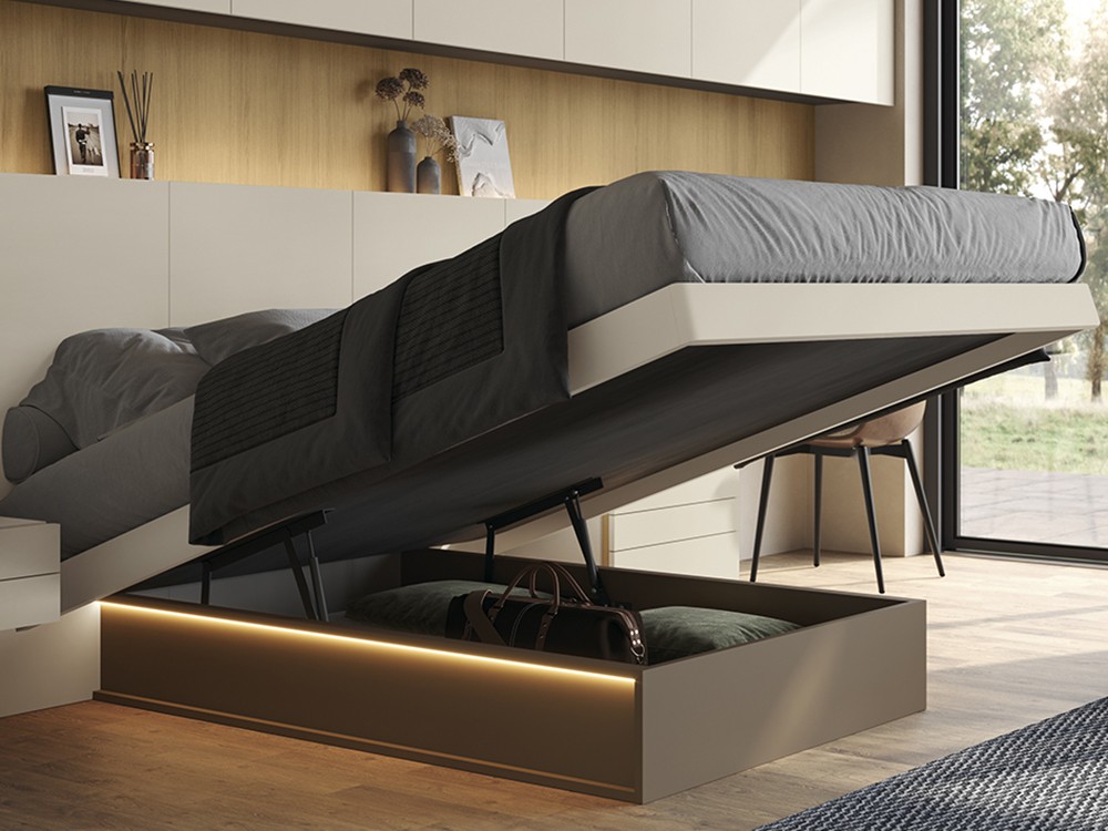 Dormitorio Bridge Float abatible con luz Chic 006 García Sabaté
