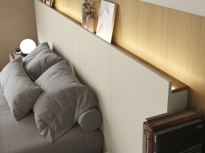 Cabecero Bridge con espacio para almacenaje de la colección Chic de García Sabaté