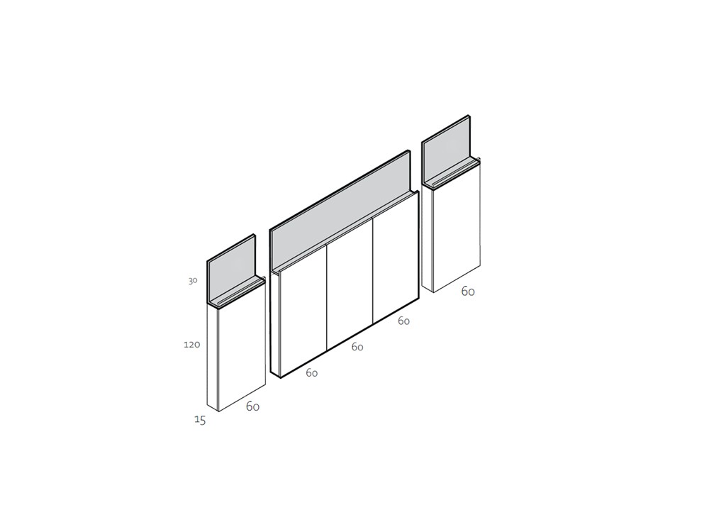 Medidas de solo cabecero Bridge de García Sabaté Chic 0006