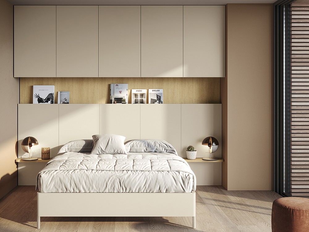 Cabecero Bridge con espacio para almacenaje de la colección Chic de García Sabaté