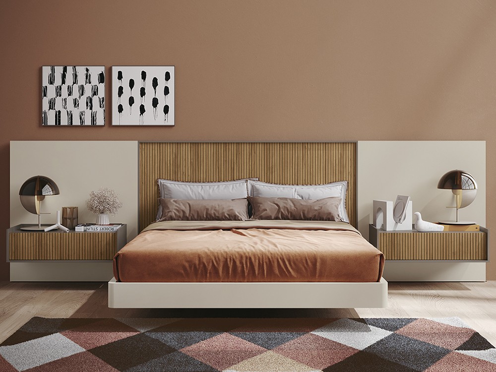 Dormitorio Arc Class chic 009 en chapa natural de García Sabaté