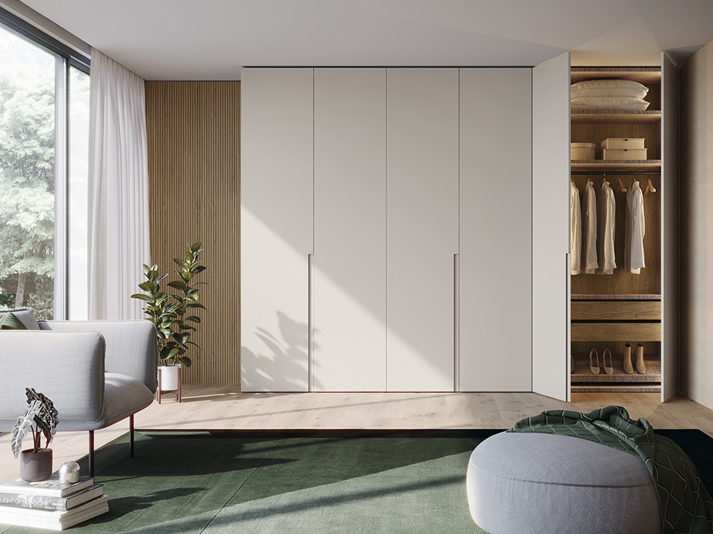 Armario a medida con puertas batientes Vertex y Zero de la colección Misura de García Sabaté