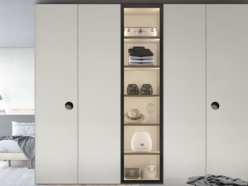 Acabados en lacas, laminados y chapas, tu eliges tu armario de puertas plegables Mistura 17 de García Sabaté