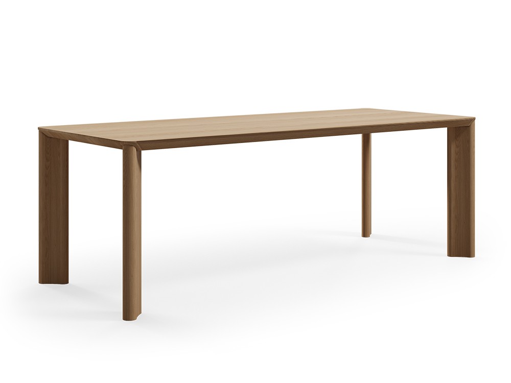 Mesa fija de comedor Mayra  en acabado roble o nogal de Unika Living