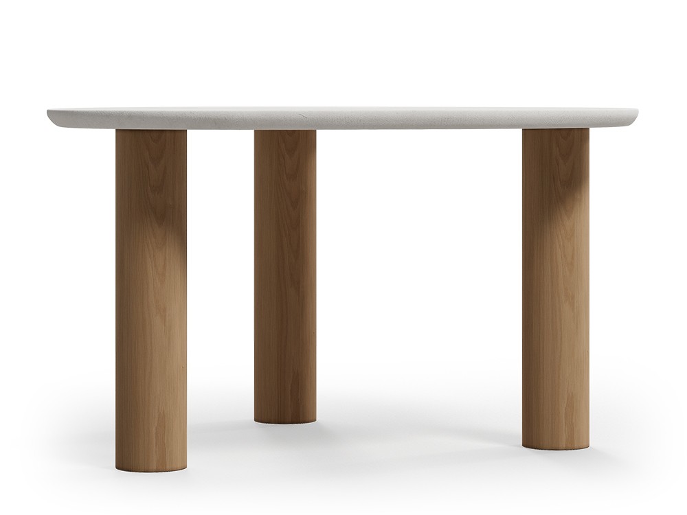 Con diseño orgánico, Vilme mesa de comedor fija de Unika living