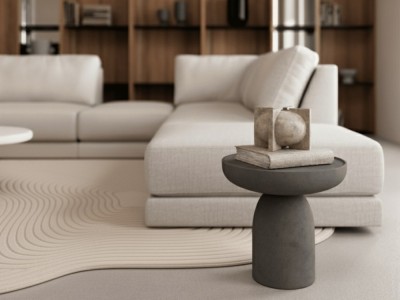Combina la alfombra Sansui de Unika con otras piezas de la colección Everyday Mediterranean