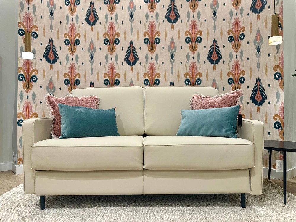 Sofá cama tapizado en tejido Valencia Due de Beltá & Frajumar OUTLET