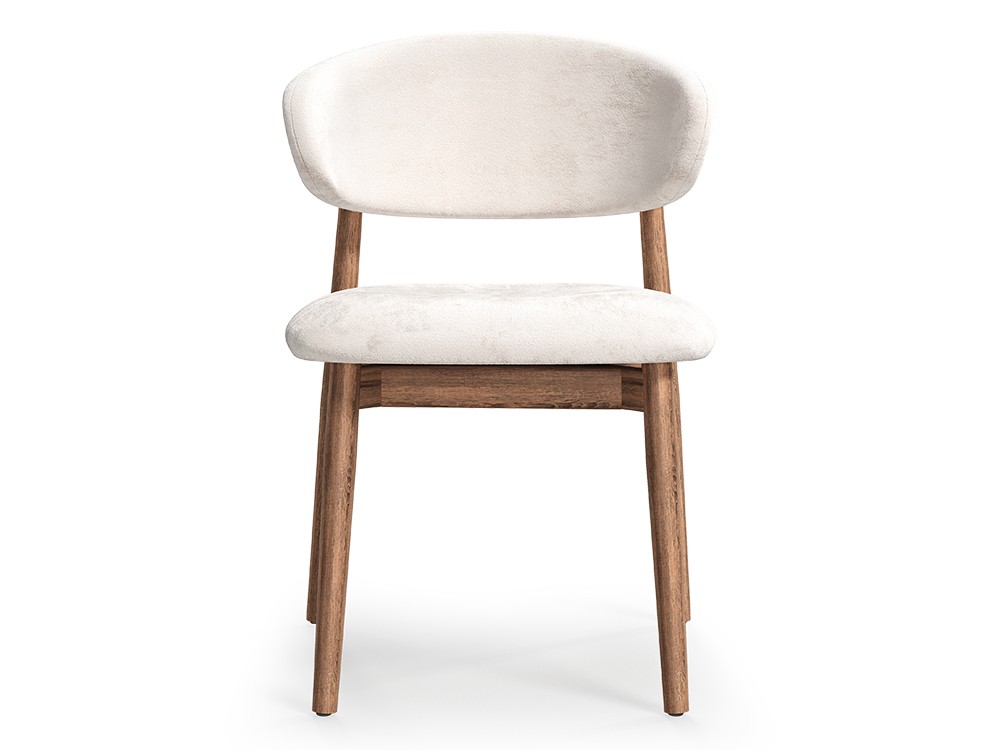 De líneas envolventes y confortables la silla para comedor Selen tapizada de Unika