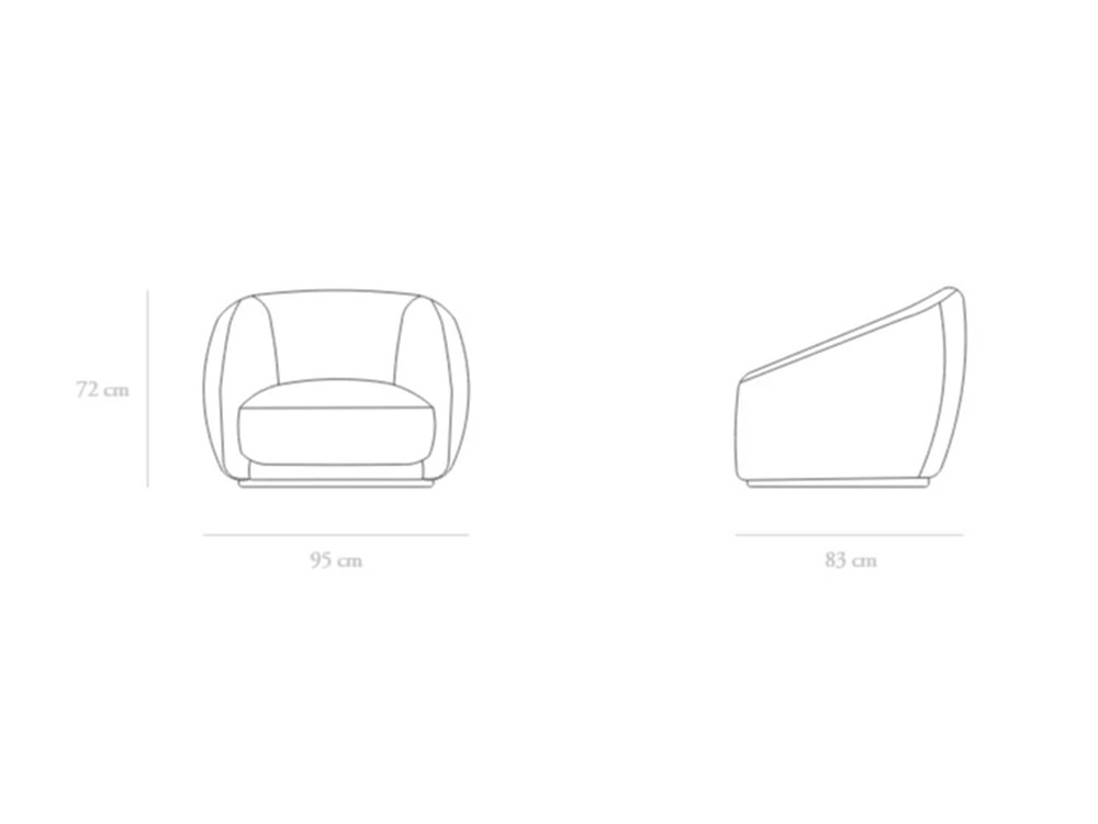 Medidas de la butaca Boss de Unika