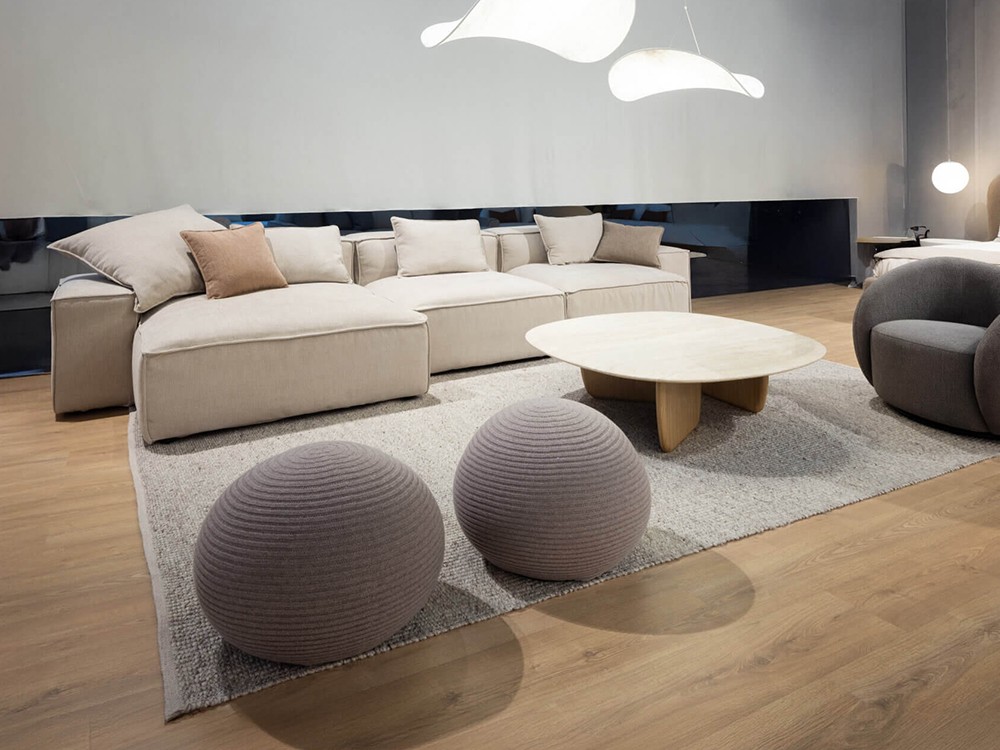 Combina el puf Knit con otras piezas de la colección unika everyday mediterranean