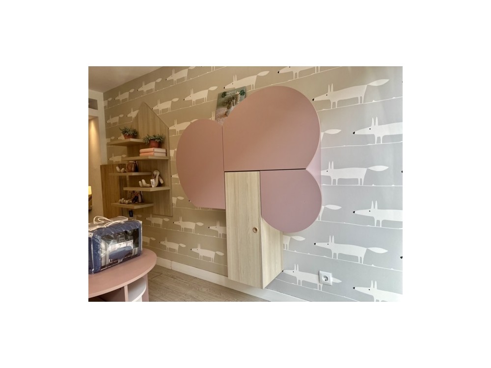 Litera casita con estantes | OUTLET 