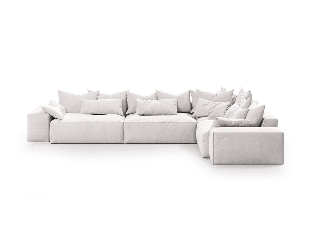 Sofá tapizado en tejido personalizable de Unika, sofá Milos