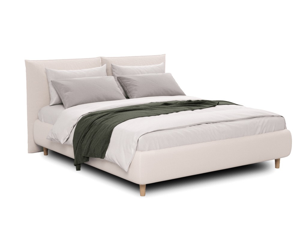 Cama tapizada personalizable en tapizados de Unika, Delos