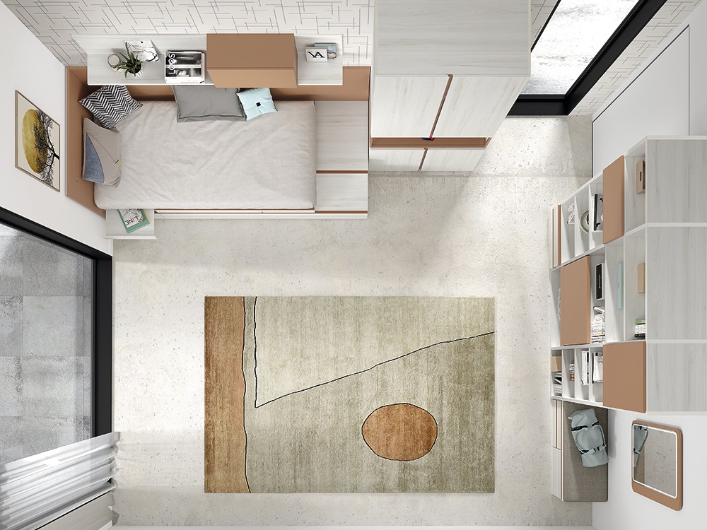 Vista del dormitorio completo Advance Formas 052 de Gliciero Chaves