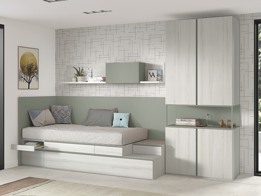 Para dos colchones de 90x190cm, colchones no incluidos en el precio, Glicerio Chaves Advance