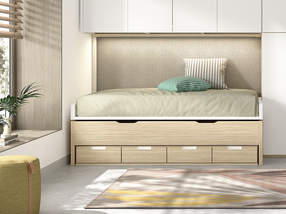 Bicama con arrastre y cajones AD053 de Glicerio Chaves