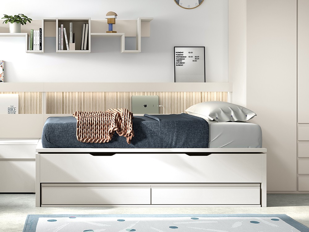 Dormitorio completo personalizable de la colección Advance Formas 054 de Glicerio Chaves