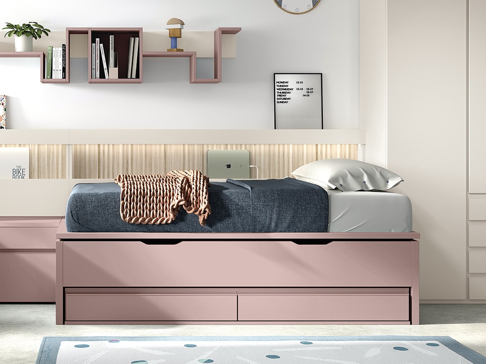 Para dos colchones de 90x190cm, colchones no incluidos en el precio, Glicerio Chaves Advance