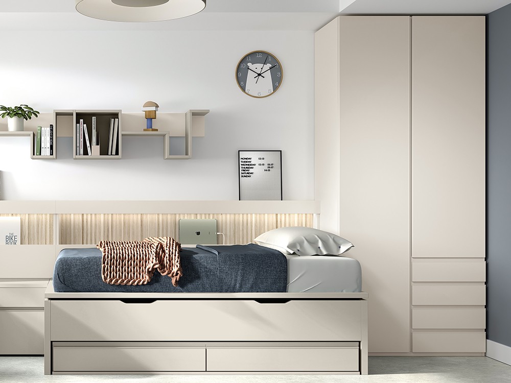El dormitorio completo incluye el armario y la zona de estudio AD054 Glicerio Chaves