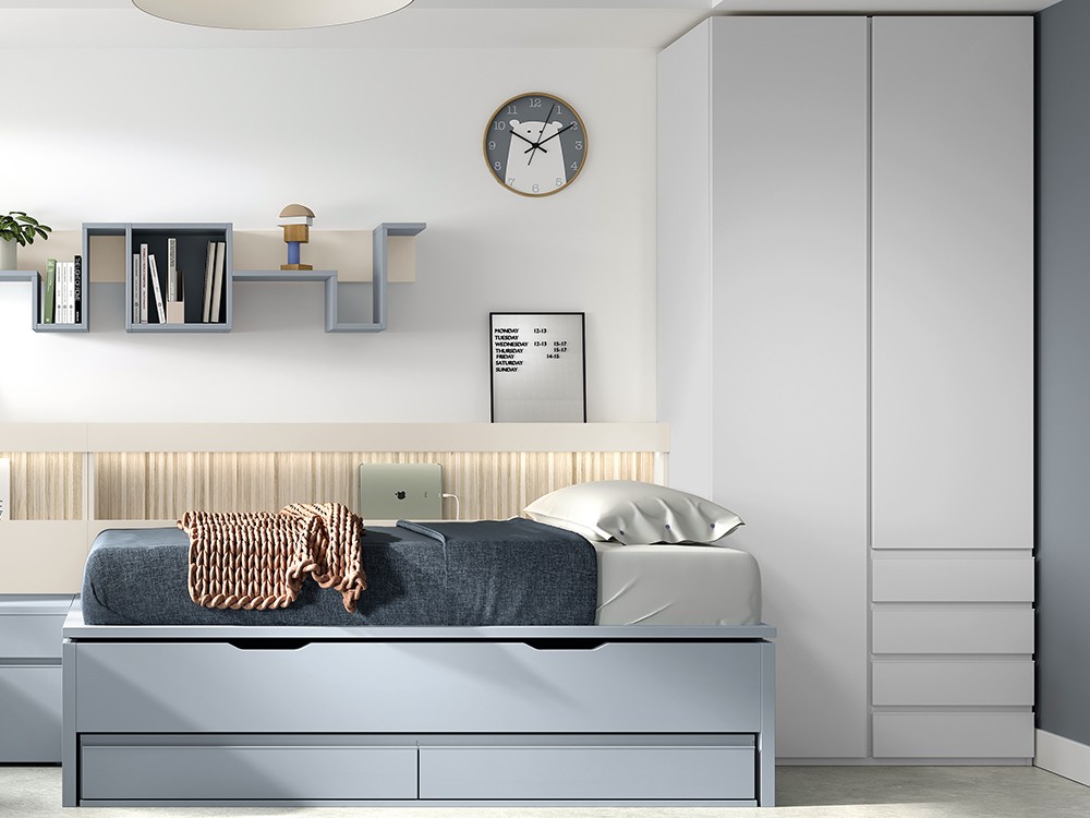 Interior con barra y dos estantes, uno de ellos móvil AD054 Glicerio Chaves