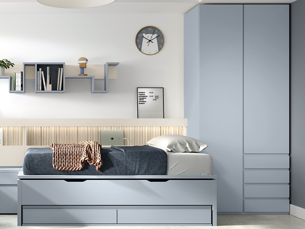 Combina las piezas de la colección Advance Formas para crear tu dormitorio juvenil ideal de Glicerio Chaves