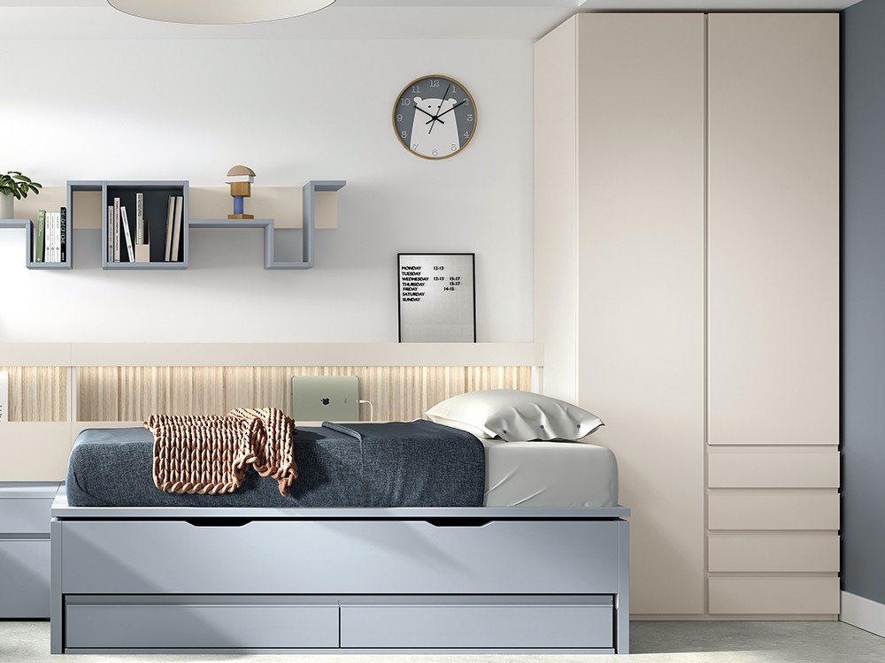 Armario con dos puertas y cuatro cajones AD054 Glicerio Chaves