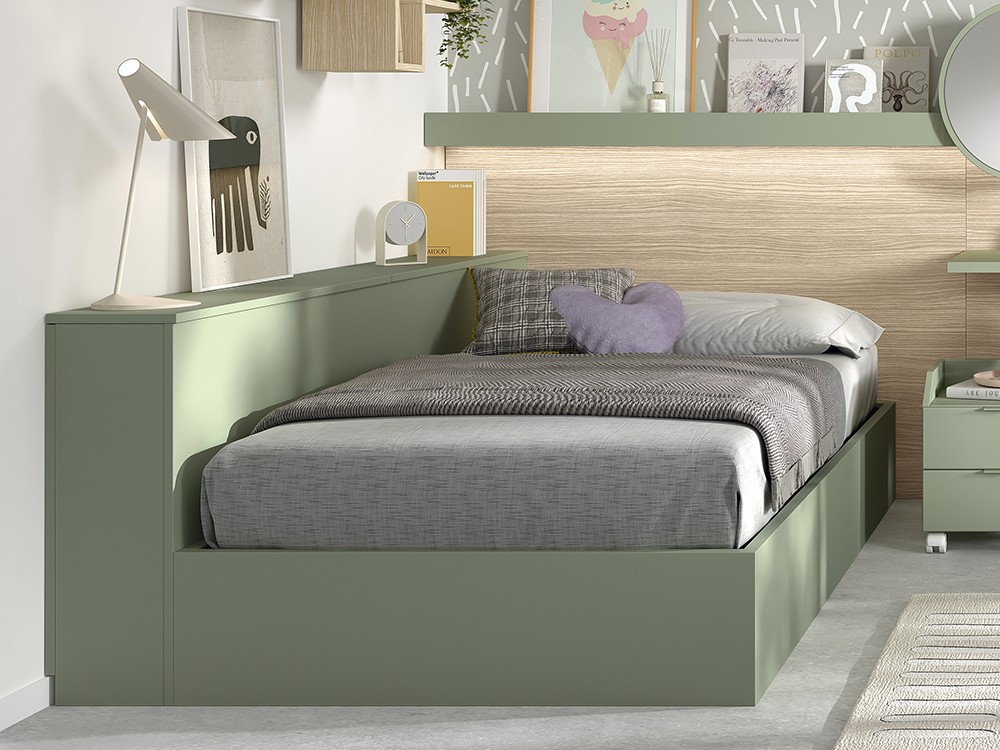 Bañera con somier elevable y cabecero con arcón AD055 de Glicierio Chaves