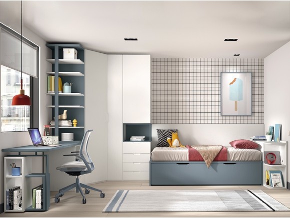 Dormitorio juvenil Bicama Advance Formas 56 de Glicerio Chaves