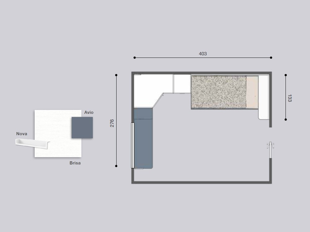Medidas del dormitorio Advance 056 de Glicerio Chaves